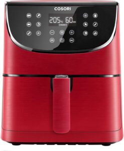 cosori air fryer in red color
